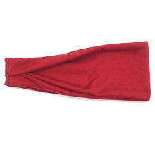 Load image into Gallery viewer, Women Headband Solid Color Twist Cotton Wide Turban Twisted Knotted Headwrap Girls Hairband Fashion Scrunchies Gorgeous Hair Accessories For Women
