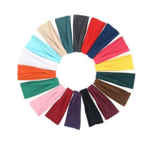Load image into Gallery viewer, Women Headband Solid Color Twist Cotton Wide Turban Twisted Knotted Headwrap Girls Hairband Fashion Scrunchies Gorgeous Hair Accessories For Women
