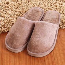 将图片加载到图库查看器，Women Home Slippers Autumn Winter Warm Furry Plush Shoes Indoor Bedroom Light EVA Couple Cotton Slipper House Memory Foam Slippers Furry Faux Fur Lined Bedroom Shoes
