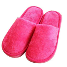 将图片加载到图库查看器，Women Home Slippers Autumn Winter Warm Furry Plush Shoes Indoor Bedroom Light EVA Couple Cotton Slipper House Memory Foam Slippers Furry Faux Fur Lined Bedroom Shoes

