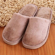 将图片加载到图库查看器，Women Home Slippers Autumn Winter Warm Furry Plush Shoes Indoor Bedroom Light EVA Couple Cotton Slipper House Memory Foam Slippers Furry Faux Fur Lined Bedroom Shoes
