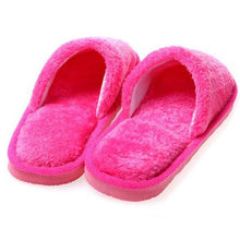 将图片加载到图库查看器，Women Home Slippers Indoor Bedroom Light Eva Couple Cotton Slipper Solid Soft Flip Flops Autumn Winter Warm Furry Plush House Slippers Cozy Memory Foam Washable For Summer Bedroom
