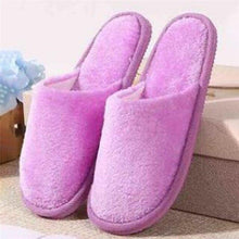 将图片加载到图库查看器，Women Home Slippers Indoor Bedroom Light Eva Couple Cotton Slipper Solid Soft Flip Flops Autumn Winter Warm Furry Plush House Slippers Cozy Memory Foam Washable For Summer Bedroom
