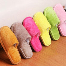 将图片加载到图库查看器，Women Home Slippers Indoor Bedroom Light Eva Couple Cotton Slipper Solid Soft Flip Flops Autumn Winter Warm Furry Plush House Slippers Cozy Memory Foam Washable For Summer Bedroom
