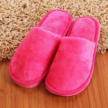 将图片加载到图库查看器，Women Home Slippers Indoor Bedroom Light Eva Couple Cotton Slipper Solid Soft Flip Flops Autumn Winter Warm Furry Plush House Slippers Cozy Memory Foam Washable For Summer Bedroom
