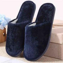 将图片加载到图库查看器，Women Home Slippers Indoor Bedroom Light Eva Couple Cotton Slipper Solid Soft Flip Flops Autumn Winter Warm Furry Plush House Slippers Cozy Memory Foam Washable For Summer Bedroom
