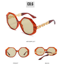 Load image into Gallery viewer, Women Large Hexagon Inspired Sunglasses Fashionable Big Frame &amp; Polygonal Ladies Sunglasses Classic Retro Shape Street Shooting Sunglasses For Men And Women Sunglasses
