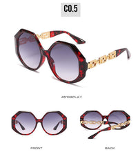 Load image into Gallery viewer, Women Large Hexagon Inspired Sunglasses Fashionable Big Frame &amp; Polygonal Ladies Sunglasses Classic Retro Shape Street Shooting Sunglasses For Men And Women Sunglasses
