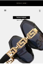 Load image into Gallery viewer, Women Large Hexagon Inspired Sunglasses Fashionable Big Frame &amp; Polygonal Ladies Sunglasses Classic Retro Shape Street Shooting Sunglasses For Men And Women Sunglasses

