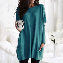 将图片加载到图库查看器，Women Long Sleeve Top Casual Pocket T-Shirt
