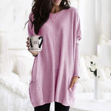 将图片加载到图库查看器，Women Long Sleeve Top Casual Pocket T-Shirt
