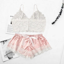 Load image into Gallery viewer, Women Luxury Bra Set Ladies Lingerie Set 2 Pieces Lace Bra And Panty Sets Strappy Lace Lingerie Set Lace Comfortable Polyester Sleepwear Underwear Tops Sets Lightweight Comfortable Design
