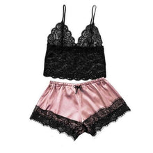 Load image into Gallery viewer, Women Luxury Bra Set Ladies Lingerie Set 2 Pieces Lace Bra And Panty Sets Strappy Lace Lingerie Set Lace Comfortable Polyester Sleepwear Underwear Tops Sets Lightweight Comfortable Design
