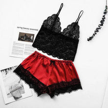 Load image into Gallery viewer, Women Luxury Bra Set Ladies Lingerie Set 2 Pieces Lace Bra And Panty Sets Strappy Lace Lingerie Set Lace Comfortable Polyester Sleepwear Underwear Tops Sets Lightweight Comfortable Design
