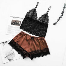Load image into Gallery viewer, Women Luxury Bra Set Ladies Lingerie Set 2 Pieces Lace Bra And Panty Sets Strappy Lace Lingerie Set Lace Comfortable Polyester Sleepwear Underwear Tops Sets Lightweight Comfortable Design
