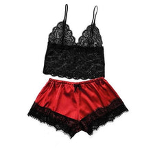 Load image into Gallery viewer, Women Luxury Bra Set Ladies Lingerie Set 2 Pieces Lace Bra And Panty Sets Strappy Lace Lingerie Set Lace Comfortable Polyester Sleepwear Underwear Tops Sets Lightweight Comfortable Design
