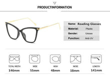 Load image into Gallery viewer, Women Luxury Cat Eye Sunglasses For Women Glasses Oversized Frame Transparent Lens Eyeglasses Computer Optical For  Prescription Glasses For Women
