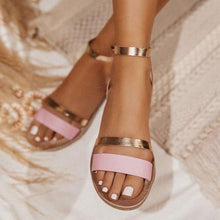 将图片加载到图库查看器，Women Luxury Party Sandals Fashion Summer Casual Black Business Sandals Buckle Straps Beach Shoes Retro Fashion Summer Women Shoes Print Casual Sandals
