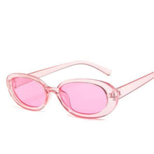 Load image into Gallery viewer, Women Luxury Pink Oval Sunglasses Retro Design Glasses Female Small Eyewear Women Elegant Reader Glasses Ultra Slim Compact Unisex Light Weight Glasses  For Women

