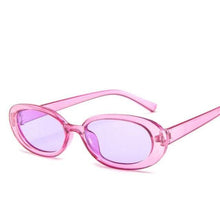 Load image into Gallery viewer, Women Luxury Pink Oval Sunglasses Retro Design Glasses Female Small Eyewear Women Elegant Reader Glasses Ultra Slim Compact Unisex Light Weight Glasses  For Women
