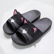 将图片加载到图库查看器，Women Men Summer Slippers Slide Sandals Beach Flip Flops Cats Thick Bottom Couple Boys Girls Comfort Shoes Fashion Outdoor Slides Beach Pool Gym House Slipper
