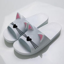 将图片加载到图库查看器，Women Men Summer Slippers Slide Sandals Beach Flip Flops Cats Thick Bottom Couple Boys Girls Comfort Shoes Fashion Outdoor Slides Beach Pool Gym House Slipper
