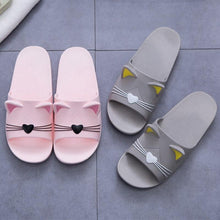 将图片加载到图库查看器，Women Men Summer Slippers Slide Sandals Beach Flip Flops Cats Thick Bottom Couple Boys Girls Comfort Shoes Fashion Outdoor Slides Beach Pool Gym House Slipper
