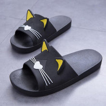 将图片加载到图库查看器，Women Men Summer Slippers Slide Sandals Beach Flip Flops Cats Thick Bottom Couple Boys Girls Comfort Shoes Fashion Outdoor Slides Beach Pool Gym House Slipper
