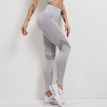 将图片加载到图库查看器，Women Mesh Leggings High Waist Seamless Fitness Leggings Fashion Female Gym Workout Leggings Seamless Gym Running Stylish Tight Athletic Leggings Soft Active Legging For Women

