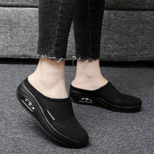 Load image into Gallery viewer, Women Mesh Lightweight Shoes Modern Clogs Female Air Cushion Sandals Thick Bottom Sneakers Air Cushion Slip-On Walking Shoes Breathable Casual Outdoor Walk Sneakers With Arch Support
