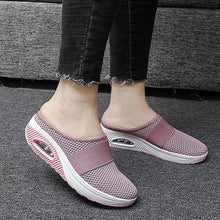 Load image into Gallery viewer, Women Mesh Lightweight Shoes Modern Clogs Female Air Cushion Sandals Thick Bottom Sneakers Air Cushion Slip-On Walking Shoes Breathable Casual Outdoor Walk Sneakers With Arch Support
