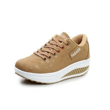 Load image into Gallery viewer, Women Modern Sneakers Height Increasing Flatform Lace-up Walking Leather Sneakers Fashion Breathble Vulcanized Shoes Women Casual Sport Sneakers
