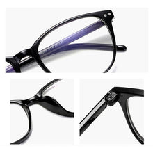 Load image into Gallery viewer, Women Myopia Glasses Ladies Blue And Anti Eye Strain Headache Computer Glasses  Transparent Lens Film Coated Oval Formed Myopia Glasses -1.0 -1.5 -2.0 -2.5 -3.0 -3.5 -4.0 -4.5 -5.0 -5.5
