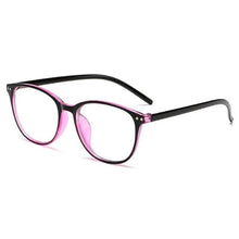 Load image into Gallery viewer, Women Myopia Glasses Ladies Blue And Anti Eye Strain Headache Computer Glasses  Transparent Lens Film Coated Oval Formed Myopia Glasses -1.0 -1.5 -2.0 -2.5 -3.0 -3.5 -4.0 -4.5 -5.0 -5.5
