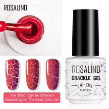 Load image into Gallery viewer, Women Nail Polishing Gel Quick-Dry UV Permanent Gel Nail Polish Multi Color Fashion Cracked Design For Girls and Womens
