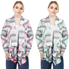 将图片加载到图库查看器，Women Open Front Long Sleeve Cardigan
