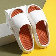 将图片加载到图库查看器，Women Outside Slippers Summer Runway Shoes EVA Soft Thick Sole Non-slip Outdoor Women Slides Pool Beach Open Toe Soft Slippers Thick Lightweight Non-Slip Shower Bath Cloud Slides Pool Gym House Sandals
