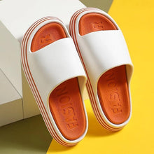 将图片加载到图库查看器，Women Outside Slippers Summer Runway Shoes EVA Soft Thick Sole Non-slip Outdoor Women Slides Pool Beach Open Toe Soft Slippers Thick Lightweight Non-Slip Shower Bath Cloud Slides Pool Gym House Sandals
