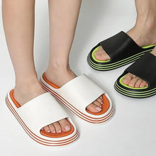 将图片加载到图库查看器，Women Outside Slippers Summer Runway Shoes EVA Soft Thick Sole Non-slip Outdoor Women Slides Pool Beach Open Toe Soft Slippers Thick Lightweight Non-Slip Shower Bath Cloud Slides Pool Gym House Sandals
