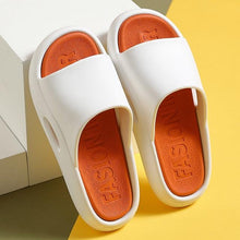 将图片加载到图库查看器，Women Outside Slippers Summer Runway Shoes EVA Soft Thick Sole Non-slip Outdoor Women Slides Pool Beach Open Toe Soft Slippers Thick Lightweight Non-Slip Shower Bath Cloud Slides Pool Gym House Sandals
