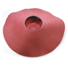 Load image into Gallery viewer, Women Oversized Foldable Summer Large Wide Hat Beach Straw Hat Cute Sun Cap Retro Foldable Handmade Big Hats Ladies UV Protection Hat Vintage Summer Sun Beach Hats

