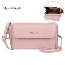 Load image into Gallery viewer, Women Pu Leather Double Layer Large Portable Crossbody Capacity Card Holders Handbags - Trendy Portable Crossbody Handbags
