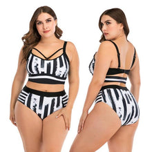 将图片加载到图库查看器，Women Push Up Bikini Sets Swimwear Women Swimsuit  Plus Larges Size Bathing Swimming  Suits Beachwear Women's Swimsuits Halter Push Up Bikini Two Piece Bathing Suits Women Plus Size Bikini

