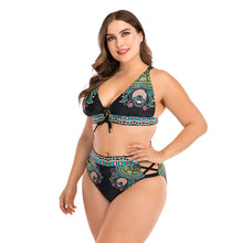 将图片加载到图库查看器，Women Push Up Bikini Sets Swimwear Women Swimsuit  Plus Larges Size Bathing Swimming  Suits Beachwear Women's Swimsuits Halter Push Up Bikini Two Piece Bathing Suits Women Plus Size Bikini
