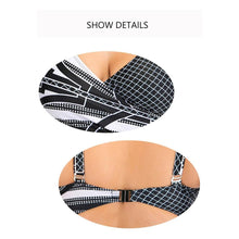 将图片加载到图库查看器，Women Push Up Bikini Sets Swimwear Women Swimsuit  Plus Larges Size Bathing Swimming  Suits Beachwear Women's Swimsuits Halter Push Up Bikini Two Piece Bathing Suits Women Plus Size Bikini
