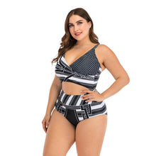 将图片加载到图库查看器，Women Push Up Bikini Sets Swimwear Women Swimsuit  Plus Larges Size Bathing Swimming  Suits Beachwear Women's Swimsuits Halter Push Up Bikini Two Piece Bathing Suits Women Plus Size Bikini

