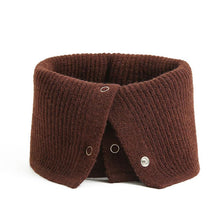Load image into Gallery viewer, Women Ring Scarf Warm Collar Solid Winter Button Neck Scarves Unisex Magic Infinite Snood Face Cover Female Knitted Bandana Women Winter Neck Warmer Gaiter Double-Layer Soft Fleece Lined Thick Knit Circle Scarf Windproof
