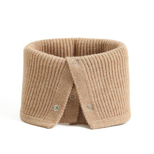 Load image into Gallery viewer, Women Ring Scarf Warm Collar Solid Winter Button Neck Scarves Unisex Magic Infinite Snood Face Cover Female Knitted Bandana Women Winter Neck Warmer Gaiter Double-Layer Soft Fleece Lined Thick Knit Circle Scarf Windproof
