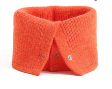 Load image into Gallery viewer, Women Ring Scarf Warm Collar Solid Winter Button Neck Scarves Unisex Magic Infinite Snood Face Cover Female Knitted Bandana Women Winter Neck Warmer Gaiter Double-Layer Soft Fleece Lined Thick Knit Circle Scarf Windproof
