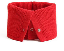 Load image into Gallery viewer, Women Ring Scarf Warm Collar Solid Winter Button Neck Scarves Unisex Magic Infinite Snood Face Cover Female Knitted Bandana Women Winter Neck Warmer Gaiter Double-Layer Soft Fleece Lined Thick Knit Circle Scarf Windproof
